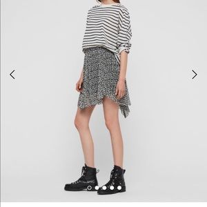 All Saints Lea Scatter Skirt (Grey)